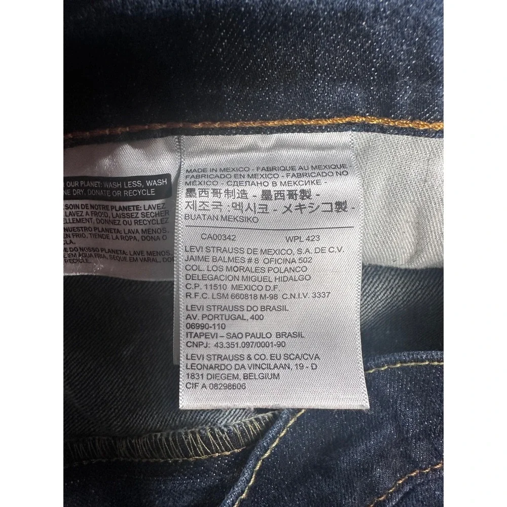 Levis 541 Athletic Fit Jeans Mens W46 L30 Dark Wash Blue Stretch Denim‎